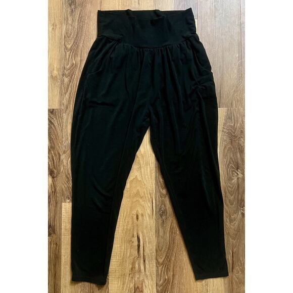 prAna Pants - PrAna Black Women’s/‎ Teen Slouchy Leggings Yoga Athletic Size Small EUC